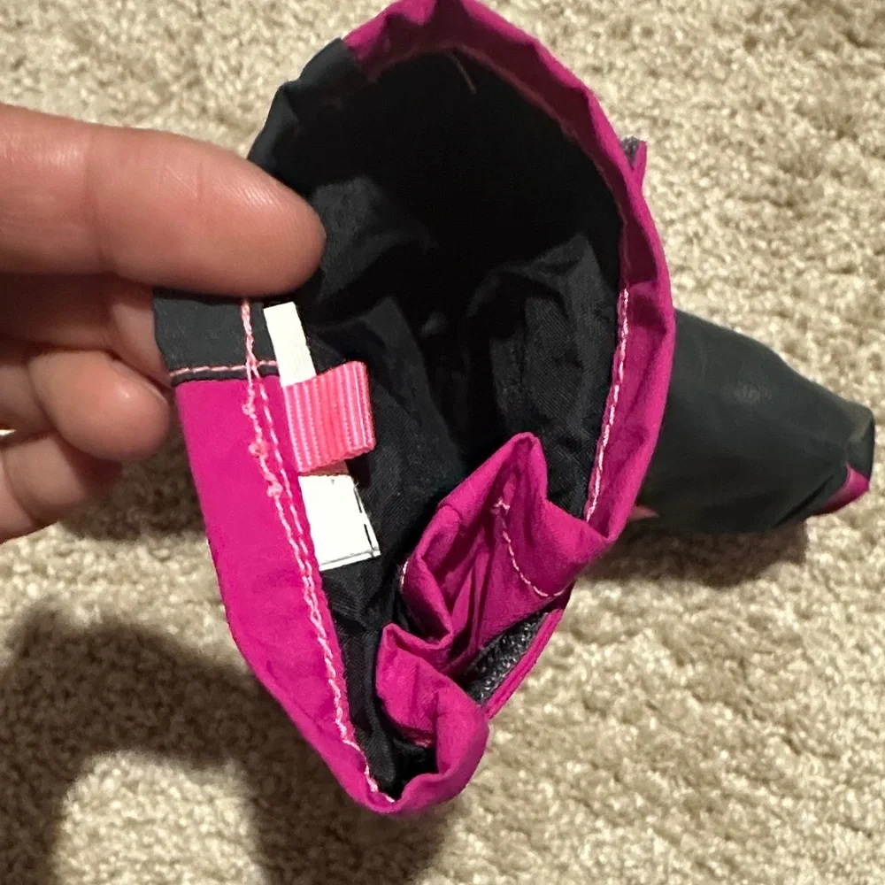 The North Face Kids' Fuchsia and Black Mittens